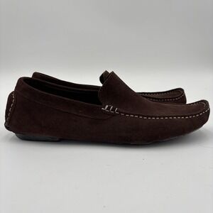 To Boot New York Brown Suede Driving Loafers Men's Size 10 Made In Italy